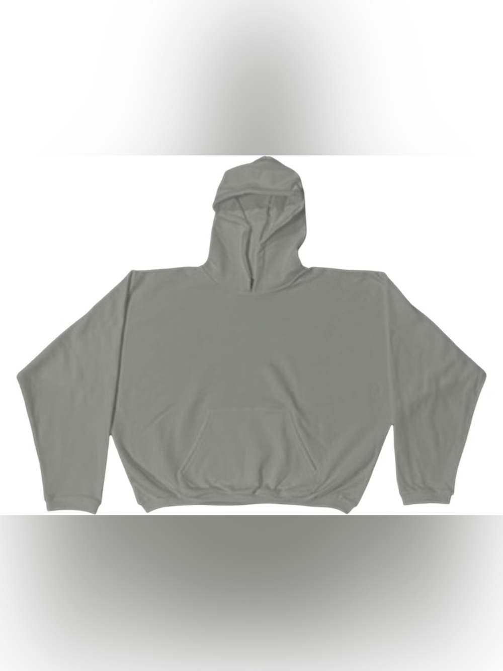 Yeezy hd-01 Yeezy.com boxy hoodie gray blank